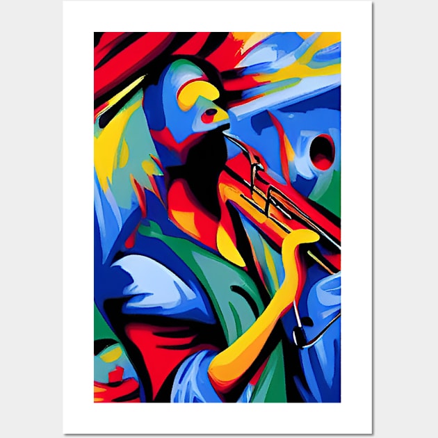 Jazz Man Wall Art by ArtBeatsGallery